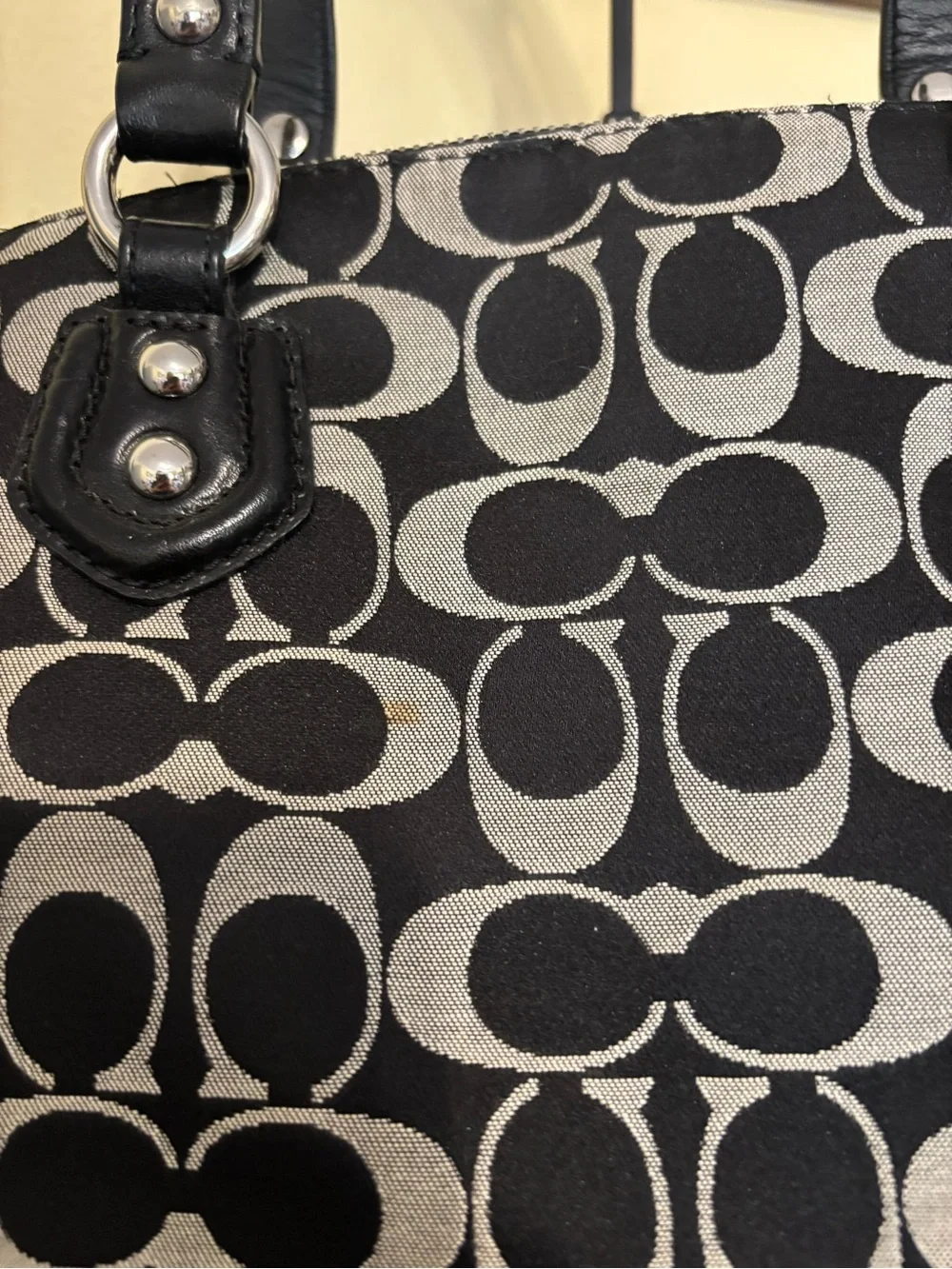 Coach tote signature